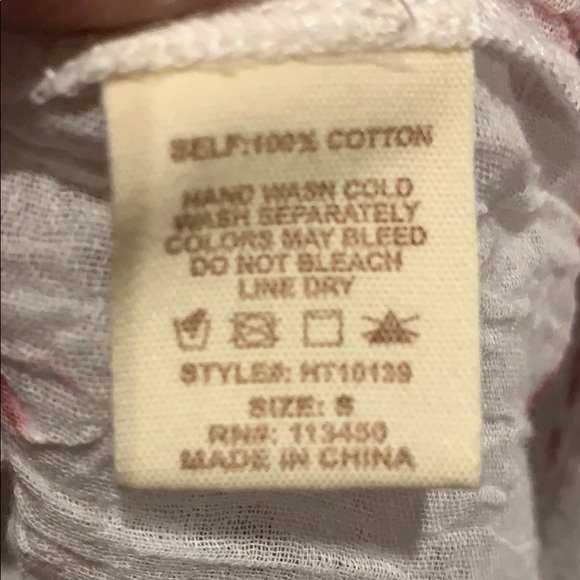 NWT Hyku Off shoulder Tie Dye Top with Lace Trim & 3/4 Bell sleeves - Picture 5 of 6